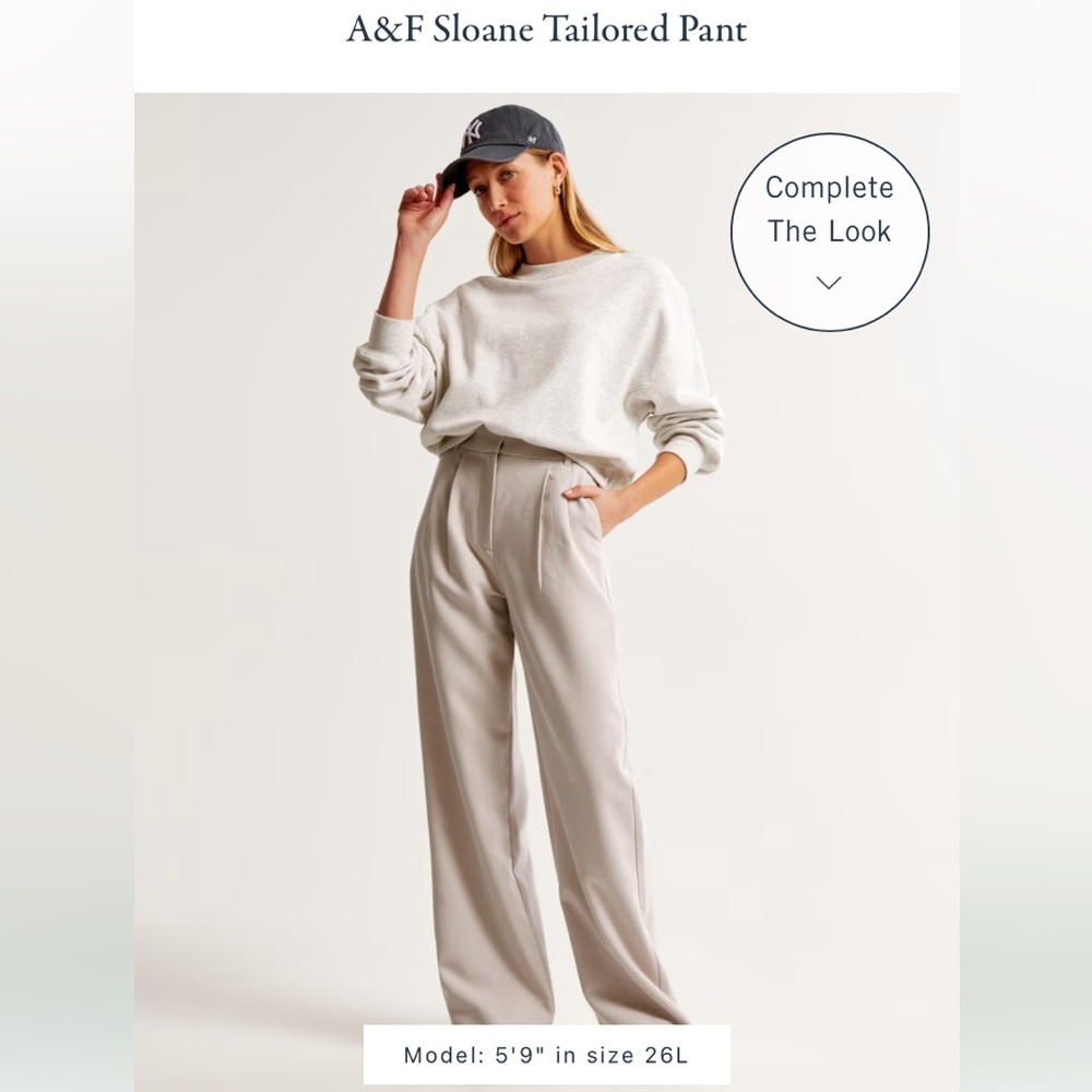 Abercrombie & Fitch Sloane tailored pant (tan)